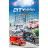 XIANG JUN XJ-7985 7985 XJ7985 non  THÀNH PHỐ KÉO LẠI XE bộ đồ chơi xếp lắp ráp ghép mô hình City CITY SERVICE EMERGENCY UNIT 556 khối