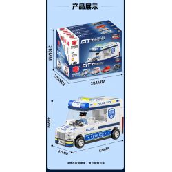 XIANG JUN XJ-7985 7985 XJ7985 non  THÀNH PHỐ KÉO LẠI XE bộ đồ chơi xếp lắp ráp ghép mô hình City CITY SERVICE EMERGENCY UNIT 556 khối