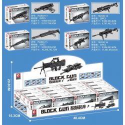 SEMBO 702030 non  TAY SÚNG 16 PHONG CÁCH bộ đồ chơi xếp lắp ráp ghép mô hình Gun BLOCK GUN 498 khối