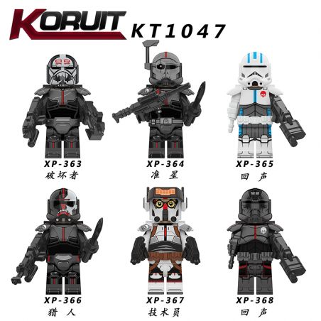 KORUIT XP KT1047 1047 non  LỮ ĐOÀN LANG THANG bộ đồ chơi xếp lắp ráp ghép mô hình Collectable Minifigures Búp Bê Sưu Tầm