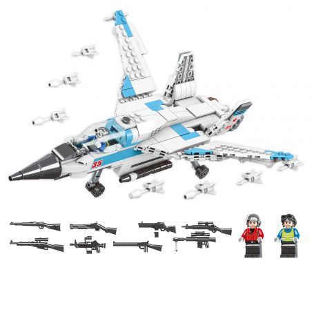MINGDI K0168 0168 non  TIÊM KÍCH SU-35 bộ đồ chơi xếp lắp ráp ghép mô hình Military Army ARMED WEAPONS SU-35 FIGHTER Quân Sự Bộ Đội 429 khối