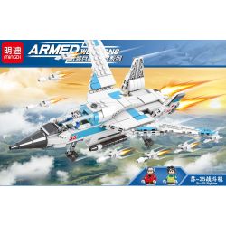 MINGDI K0168 0168 non  TIÊM KÍCH SU-35 bộ đồ chơi xếp lắp ráp ghép mô hình Military Army ARMED WEAPONS SU-35 FIGHTER Quân Sự Bộ Đội 429 khối