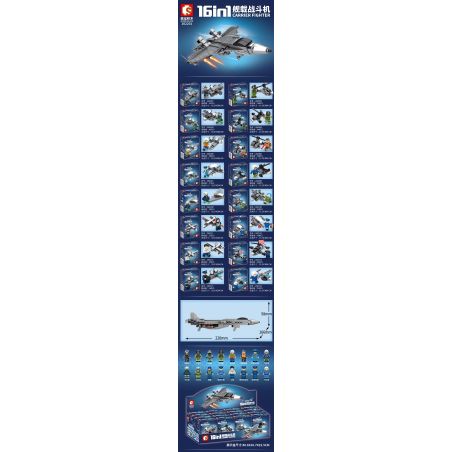 SEMBO 202202 202203 202204 202205 202206 202207 202208 202209 202210 202211 202212 202213 202214 202215 202216 202201 non  FIGHTER FIGHTER 16. bộ đồ chơi xếp lắp ráp ghép mô hình Military Army CARRIER FIGHTER Quân Sự Bộ Đội 595 khối