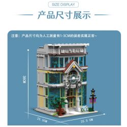 MorkModel 10206 Mork Model 10206 non  BẢO TÀNG KHOA HỌC bộ đồ chơi xếp lắp ráp ghép mô hình Modular Buildings SCIENCE MUSEUM Mô Hình Nhà Cửa 3794 khối