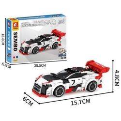 SEMBO 607115 SHENG YUAN SY 5077 non  THẾ GIỚI XE SANG 5077 bộ đồ chơi xếp lắp ráp ghép mô hình Racers FAMOUS CAR WORLD Đua Tốc Độ 234 khối