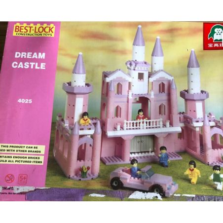 BEST-LOCK 4025 non  LÂU ĐÀI TRONG MƠ bộ đồ chơi xếp lắp ráp ghép mô hình Girl DREAM CASTLE Con Gái