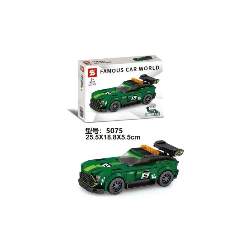 SEMBO 607113 SHENG YUAN SY 5075 non  5075 bộ đồ chơi xếp lắp ráp ghép mô hình Racers FAMOUS CAR WORLD Đua Tốc Độ 211 khối