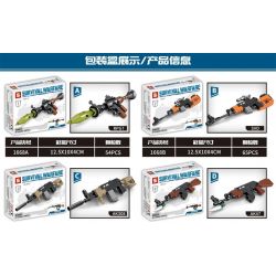 SHENG YUAN SY 1668 non  BỘ SƯU TẬP SÚNG 8 RPG7 SVD AK308 AK47 PKP MOSIN NAGANT AKM RPK bộ đồ chơi xếp lắp ráp ghép mô hình Military Army SURVIVAL WARFARE Quân Sự Bộ Đội 511 khối