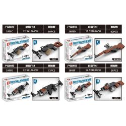 SHENG YUAN SY 1668 non  BỘ SƯU TẬP SÚNG 8 RPG7 SVD AK308 AK47 PKP MOSIN NAGANT AKM RPK bộ đồ chơi xếp lắp ráp ghép mô hình Military Army SURVIVAL WARFARE Quân Sự Bộ Đội 511 khối