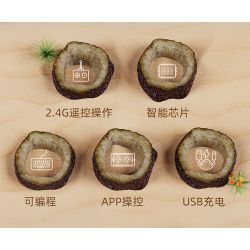 HAPPY BUILD SHINEYU XINYU YC-23013 23013 YC23013 non  XE BIẾN HÌNH TRICERATOPS KHỦNG LONG bộ đồ chơi xếp lắp ráp ghép mô hình Jurassic World Thế Giới Khủng Long 548 khối