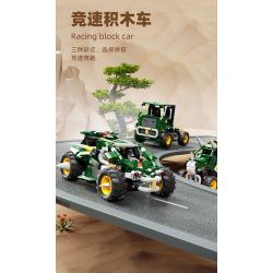 HAPPY BUILD SHINEYU XINYU YC-23013 23013 YC23013 non  XE BIẾN HÌNH TRICERATOPS KHỦNG LONG bộ đồ chơi xếp lắp ráp ghép mô hình Jurassic World Thế Giới Khủng Long 548 khối