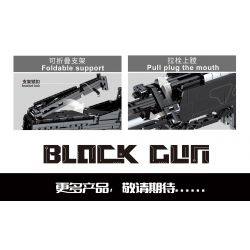 SEMBO 702010 non  SÚNG TRƯỜNG BẮN TỈA CS LR4 bộ đồ chơi xếp lắp ráp ghép mô hình BLOCK GUN 1561 khối