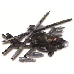 SLUBAN M38-B0511 B0511 0511 M38B0511 38-B0511 non  TRỰC THĂNG VŨ TRANG MỚI CỦA KHÔNG QUÂN-AH-64 "APACHE" bộ đồ chơi xếp lắp ráp ghép mô hình Military Army Quân Sự Bộ Đội 239 khối