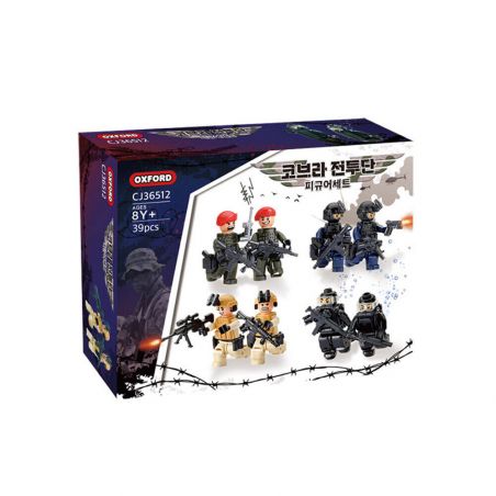 OXFORD CJ36512 36512 non  BỘ ĐỒ MINIFIGURE bộ đồ chơi xếp lắp ráp ghép mô hình 코브라전투단 피규어세트 39 khối