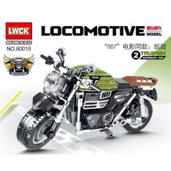 LWCK 80015-1 non  CHIẾN THẮNG ĐƯỜNG PHỐ SCRAMBLER 1200 bộ đồ chơi xếp lắp ráp ghép mô hình Motorcycle Motorbike TRIUMPH SCRAMBLER 1200 Xe Hai Bánh 296 khối