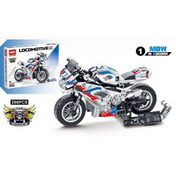 LWCK 80015-1 non  BMW M1000RR bộ đồ chơi xếp lắp ráp ghép mô hình Racers BMW 1000RR Đua Tốc Độ 288 khối