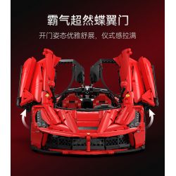 CADA DOUBLEE C61505 61505 non  FERRARI tỷ lệ 1:8 bộ đồ chơi xếp lắp ráp ghép mô hình  FERRARI LAFERRARI VIVA HYPERCAR Kỹ Thuật Công Nghệ Cao Mô Hình Phương Tiện 4739 khối