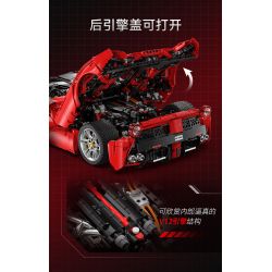 CADA DOUBLEE C61505 61505 non  FERRARI tỷ lệ 1:8 bộ đồ chơi xếp lắp ráp ghép mô hình  FERRARI LAFERRARI VIVA HYPERCAR Kỹ Thuật Công Nghệ Cao Mô Hình Phương Tiện 4739 khối