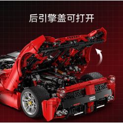 CADA DOUBLEE C61505 61505 non  FERRARI tỷ lệ 1:8 bộ đồ chơi xếp lắp ráp ghép mô hình  FERRARI LAFERRARI VIVA HYPERCAR Kỹ Thuật Công Nghệ Cao Mô Hình Phương Tiện 4739 khối