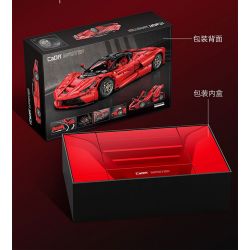 CADA DOUBLEE C61505 61505 non  FERRARI tỷ lệ 1:8 bộ đồ chơi xếp lắp ráp ghép mô hình  FERRARI LAFERRARI VIVA HYPERCAR Kỹ Thuật Công Nghệ Cao Mô Hình Phương Tiện 4739 khối