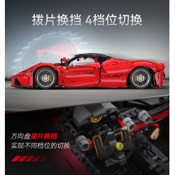 CADA DOUBLEE C61505 61505 non  FERRARI tỷ lệ 1:8 bộ đồ chơi xếp lắp ráp ghép mô hình  FERRARI LAFERRARI VIVA HYPERCAR Kỹ Thuật Công Nghệ Cao Mô Hình Phương Tiện 4739 khối