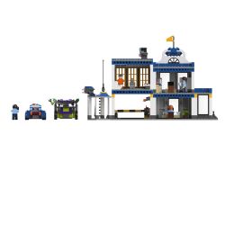 JAKI JK9501 9501 non  SĂN LÙNG CHỐNG KHỦNG BỐ bộ đồ chơi xếp lắp ráp ghép mô hình CITY GUARDIANS THE GREAT TERRORIST HUNT 743 khối