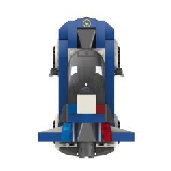 JAKI JK9129 9129 non  XE CẢNH SÁT SẤM SÉT bộ đồ chơi xếp lắp ráp ghép mô hình CITY GUARDIANS LIGHTNING POLICE CAR 147 khối