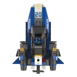 JAKI JK9127 9127 non  THUYỀN CẢNH SÁT BÃO bộ đồ chơi xếp lắp ráp ghép mô hình CITY GUARDIANS HURRICANE POLICE BOAT 163 khối