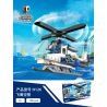 JAKI JK9126 9126 non  CẢNH SÁT HÀNG KHÔNG ĐẠI BÀNG bộ đồ chơi xếp lắp ráp ghép mô hình CITY GUARDIANS FALCON POLICE HELICOPTER 156 khối