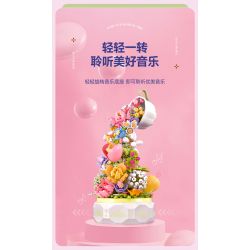 SEMBO 611050 611081 non  HỘP NHẠC HOA NGÔN NGỮ TRÀ HUA YAN bộ đồ chơi xếp lắp ráp ghép mô hình Creator Sáng Tạo 575 khối