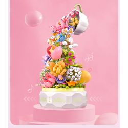 SEMBO 611050 611081 non  HỘP NHẠC HOA NGÔN NGỮ TRÀ HUA YAN bộ đồ chơi xếp lắp ráp ghép mô hình Creator Sáng Tạo 575 khối