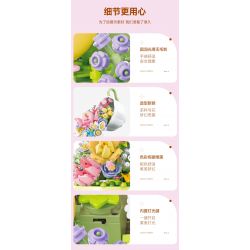 SEMBO 611050 611081 non  HỘP NHẠC HOA NGÔN NGỮ TRÀ HUA YAN bộ đồ chơi xếp lắp ráp ghép mô hình Creator Sáng Tạo 575 khối