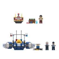 JAKI JK9123 9123 non  TRẬN CHIẾN BIỂN SẤM SÉT bộ đồ chơi xếp lắp ráp ghép mô hình CITY GUARDIANS 398 khối