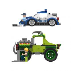 JAKI JK9122 9122 non  ĐẤU TAY ĐÔI bộ đồ chơi xếp lắp ráp ghép mô hình CITY GUARDIANS 350 khối