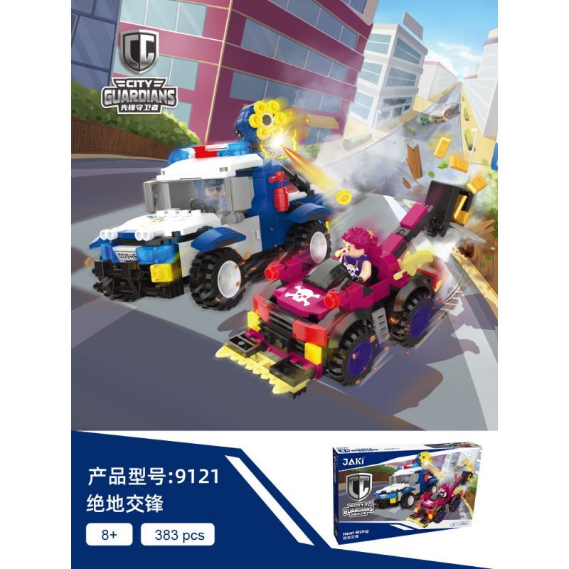 JAKI JK9121 9121 non  CUỘC ĐỐI ĐẦU CỦA JEDI bộ đồ chơi xếp lắp ráp ghép mô hình CITY GUARDIANS 383 khối