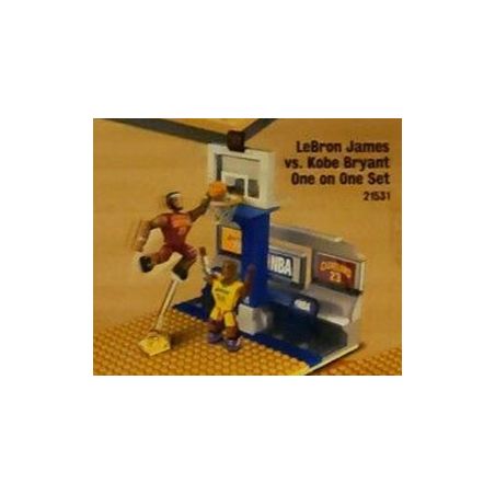 C3 21531 non  LEBRON JAMES ĐẤU VỚI KOBE BRYANT MỘT ĐỐI bộ đồ chơi xếp lắp ráp ghép mô hình Brickheadz LEBRON JAMES VS. KOBE BRYANT ONE SET Nhân Vật Đầu To