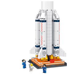 JIESTAR FF41011 41011 non  TÊN LỬA ĐẨY TRƯỜNG CHINH 5 THÁNG 3 bộ đồ chơi xếp lắp ráp ghép mô hình Space LONG MARCH 5 CZ-5 Thám Hiểm Không Gian 1403 khối