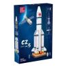 JIESTAR FF41011 41011 non  TÊN LỬA ĐẨY TRƯỜNG CHINH 5 THÁNG 3 bộ đồ chơi xếp lắp ráp ghép mô hình Space LONG MARCH 5 CZ-5 Thám Hiểm Không Gian 1403 khối