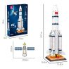 JIESTAR FF41011 41011 non  TÊN LỬA ĐẨY TRƯỜNG CHINH 5 THÁNG 3 bộ đồ chơi xếp lắp ráp ghép mô hình Space LONG MARCH 5 CZ-5 Thám Hiểm Không Gian 1403 khối