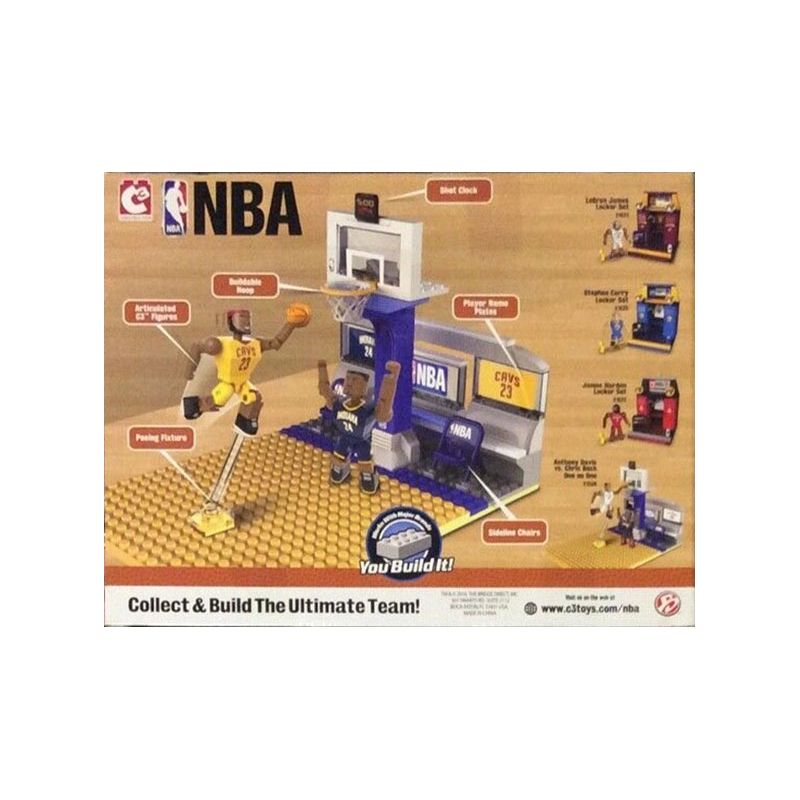 C3 21538 non  LEBRON JAMES SO VỚI PAUL GEORGE MỘT ĐỐI bộ đồ chơi xếp lắp ráp ghép mô hình Brickheadz LEBRON JAMES VS PAUL GEORGE ONE Nhân Vật Đầu To 137 khối