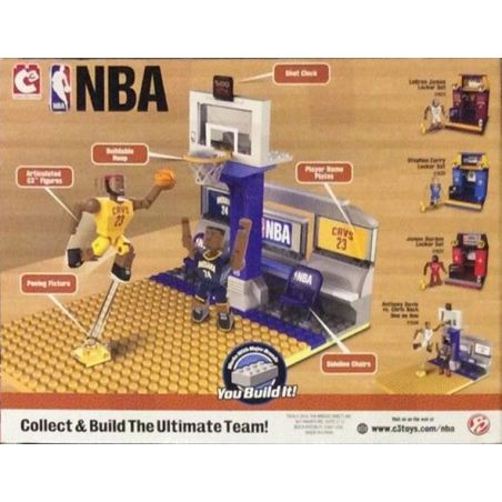 C3 21538 non  LEBRON JAMES SO VỚI PAUL GEORGE MỘT ĐỐI bộ đồ chơi xếp lắp ráp ghép mô hình Brickheadz LEBRON JAMES VS PAUL GEORGE ONE Nhân Vật Đầu To 137 khối