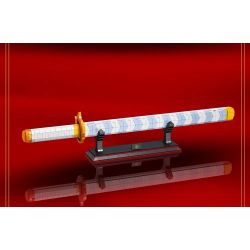 DK 1503 non  DAO BÁNH XE MẶT TRỜI YANZHU 1:1 tỷ lệ 1:1 bộ đồ chơi xếp lắp ráp ghép mô hình Kimetsu No Yaiba DEMON SLAYER Thanh Gươm Diệt Quỷ 790 khối