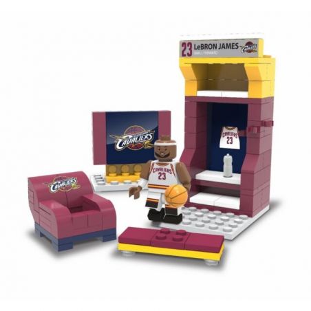 C3 21521 non  NBA LEBRON JAMES bộ đồ chơi xếp lắp ráp ghép mô hình Brickheadz Nhân Vật Đầu To 63 khối