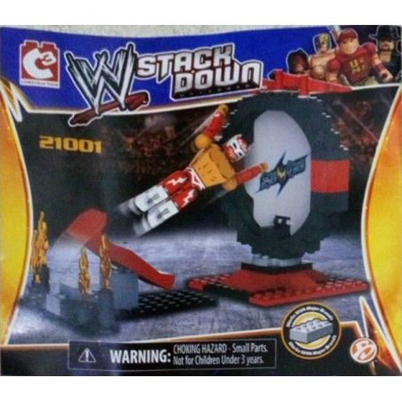 C3 21001 non  XẾP CHỒNG WWE bộ đồ chơi xếp lắp ráp ghép mô hình Sports Thể Thao