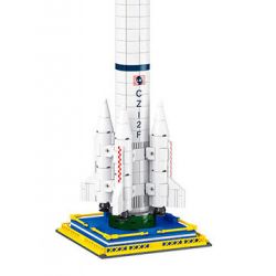 JIESTAR FF41010 41010 non  TÊN LỬA ĐẨY TRƯỜNG CHINH 2 bộ đồ chơi xếp lắp ráp ghép mô hình Space LONG MARCH 2 CZ-2 Thám Hiểm Không Gian 1436 khối