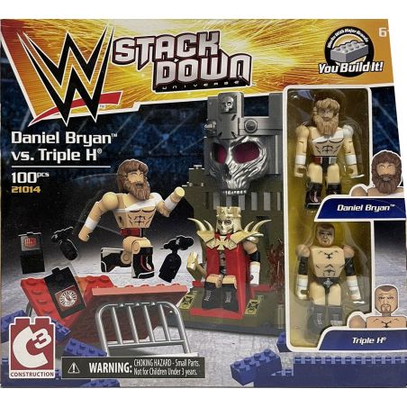 C3 21014 non  DANIEL BRYAN ĐẤU VỚI TRIPLE H bộ đồ chơi xếp lắp ráp ghép mô hình Sports Thể Thao 100 khối