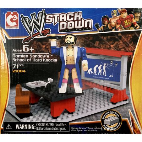 C3 21004 non  TRƯỜNG HỌC HARD KNOCKS CỦA DAMIEN SANDOW bộ đồ chơi xếp lắp ráp ghép mô hình Sports Thể Thao 71 khối