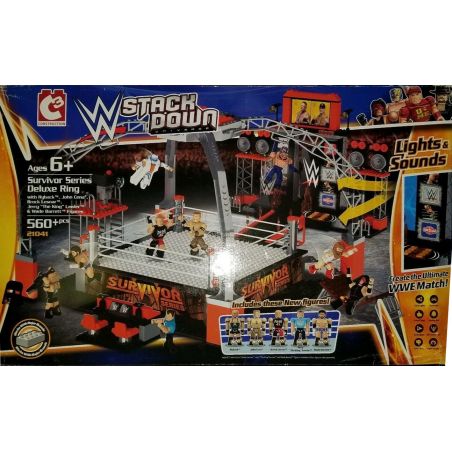 C3 21041 non  NHẪN CAO CẤP WWE STACKDOWN SURVIVOR SERIES bộ đồ chơi xếp lắp ráp ghép mô hình Sports Thể Thao 560 khối
