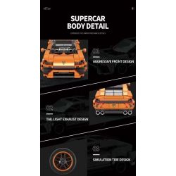 REOBRIX 690 non  LAMBORGHINI URUS bộ đồ chơi xếp lắp ráp ghép mô hình  Kỹ Thuật Công Nghệ Cao Mô Hình Phương Tiện 408 khối