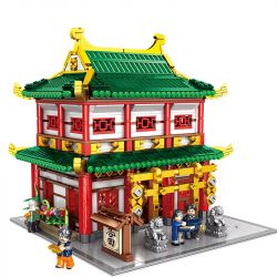 PanlosBrick 610015 Panlos Brick 610015 non  TIỆM CẦM ĐỒ bộ đồ chơi xếp lắp ráp ghép mô hình Chinatown THE CULTURE OF CHINA Khu Phố Tàu 2529 khối